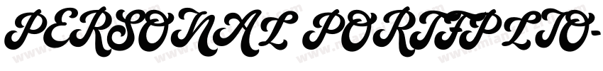 PERSONAL PORTFPLIO字体转换